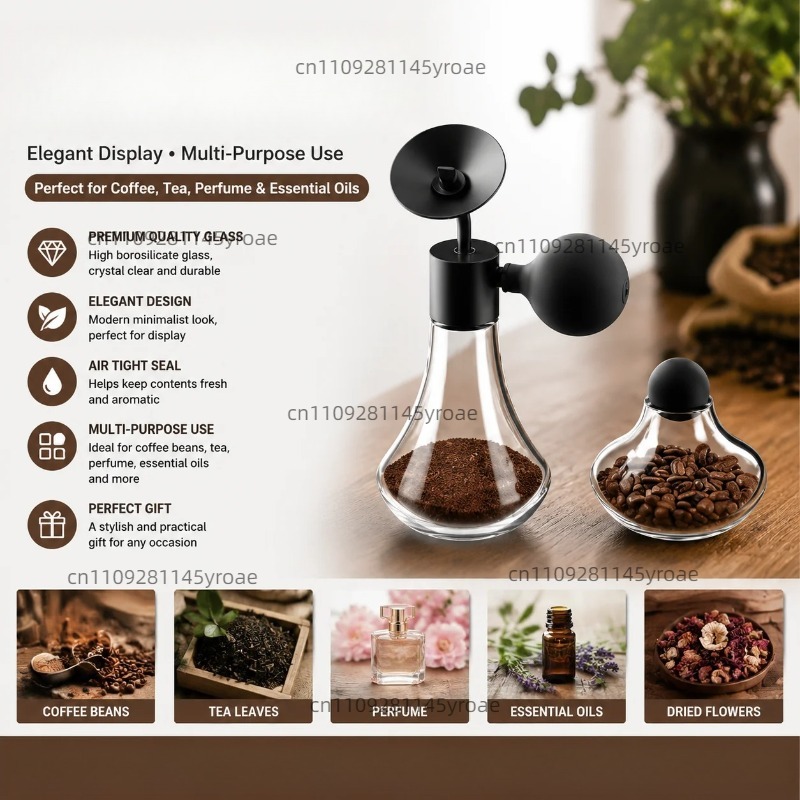 Coffee Tea Jars - Botella de Vidrio para Muestras de