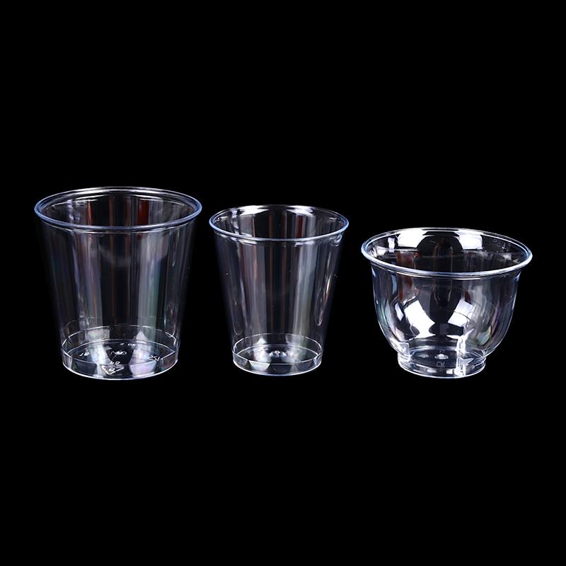 Coffee Jelly Tea - Vasos desechables de plástico transparente para