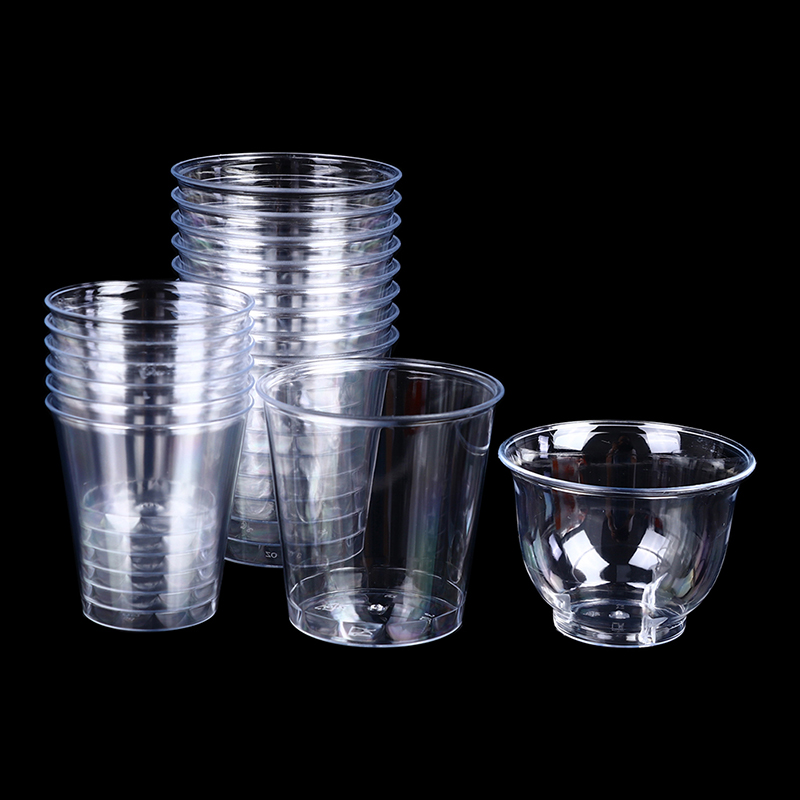 Coffee Jelly Tea - Vasos desechables de plástico transparente para