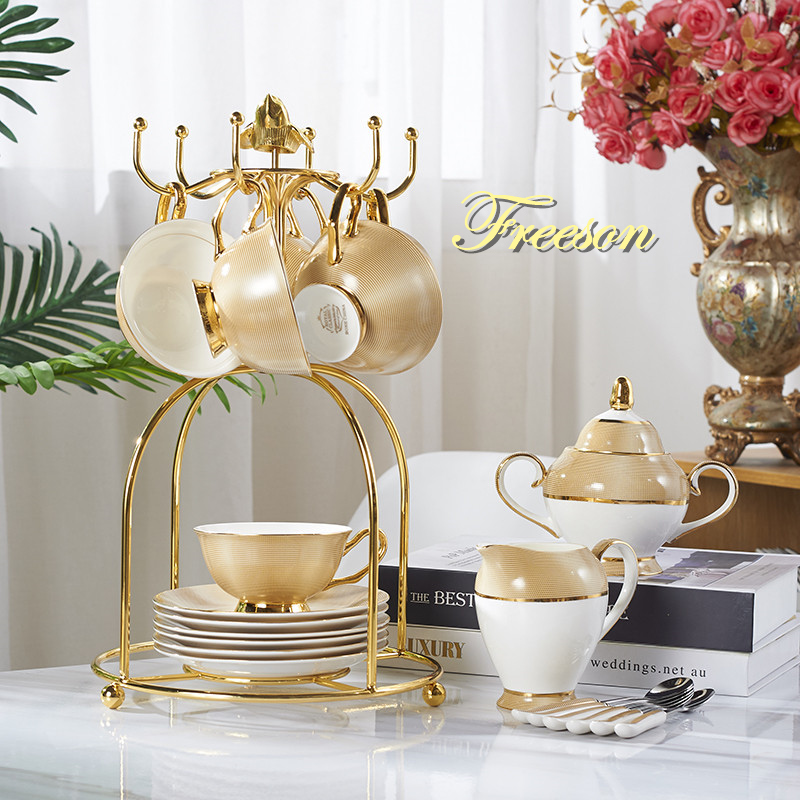 Coffee Tea Sugar Set - Juego de café de porcelana de