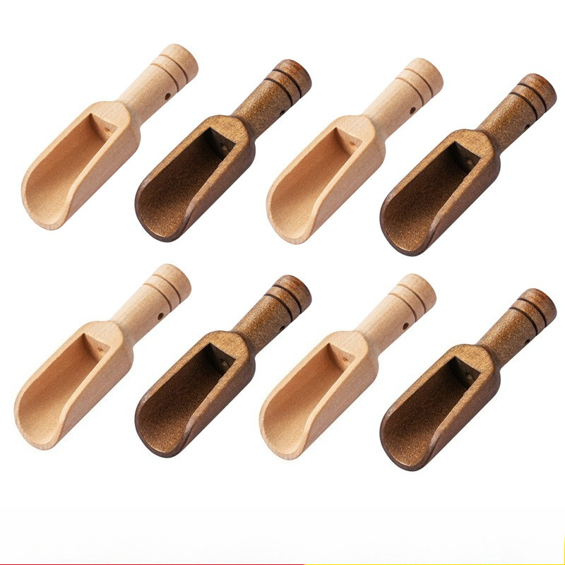 Coffee Tea Spoon - Mini cucharas de madera japonesas, cucharas