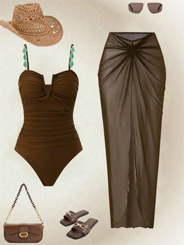 Coffee Tea Weight Loss - Conjunto de Traje de Baño Vintage