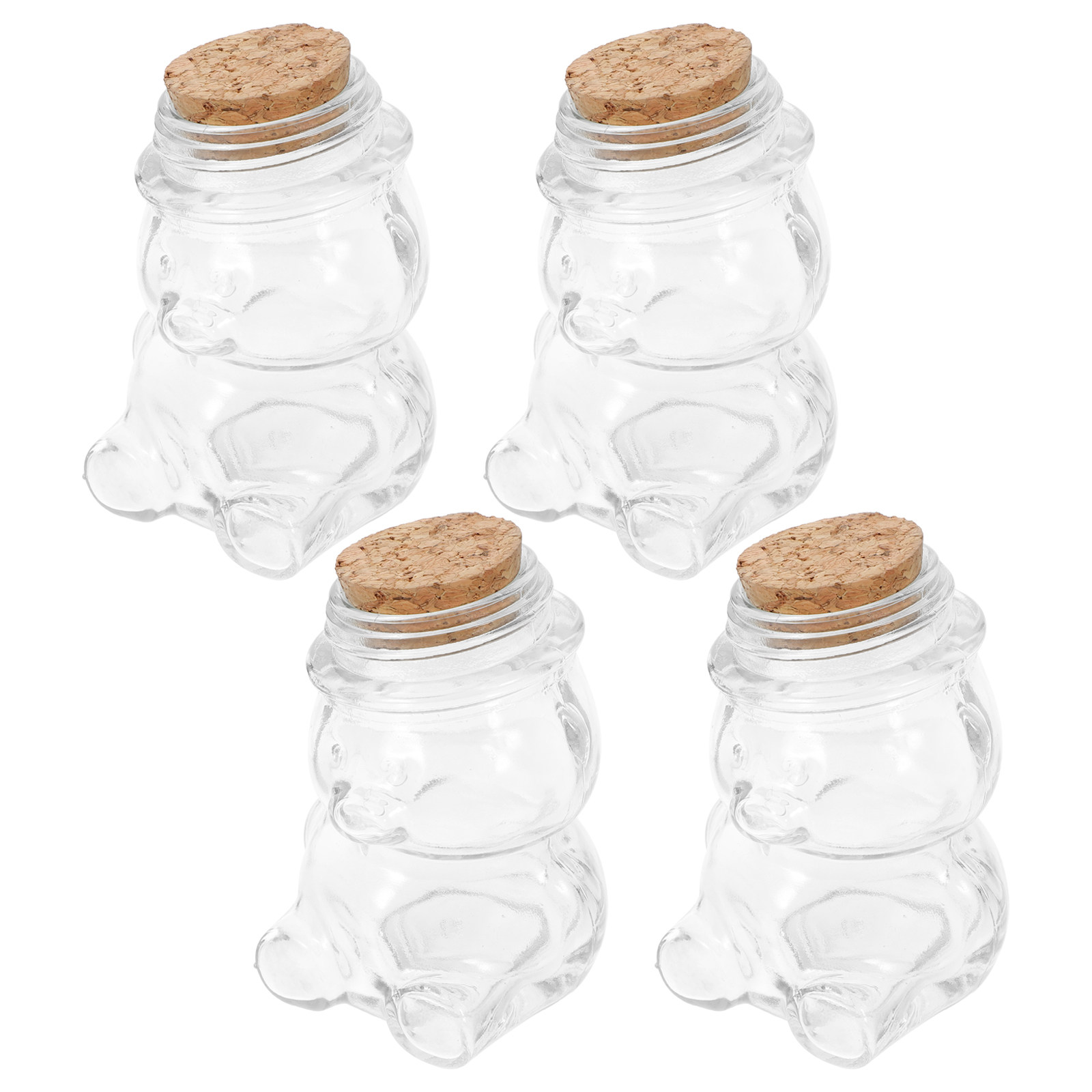 Coffee Tea Sugar Set - Juego de 4 tarros de cristal