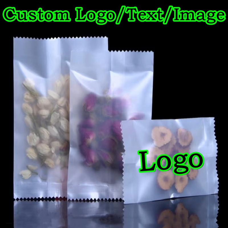 Coffee Tea Logo - 200 Bolsas de Plástico Esmerilado con