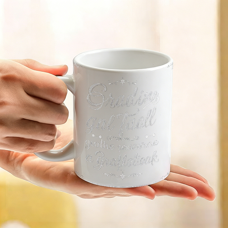 Taza de cerámica con fuente de - Coffee Tea Font reseña y precio
