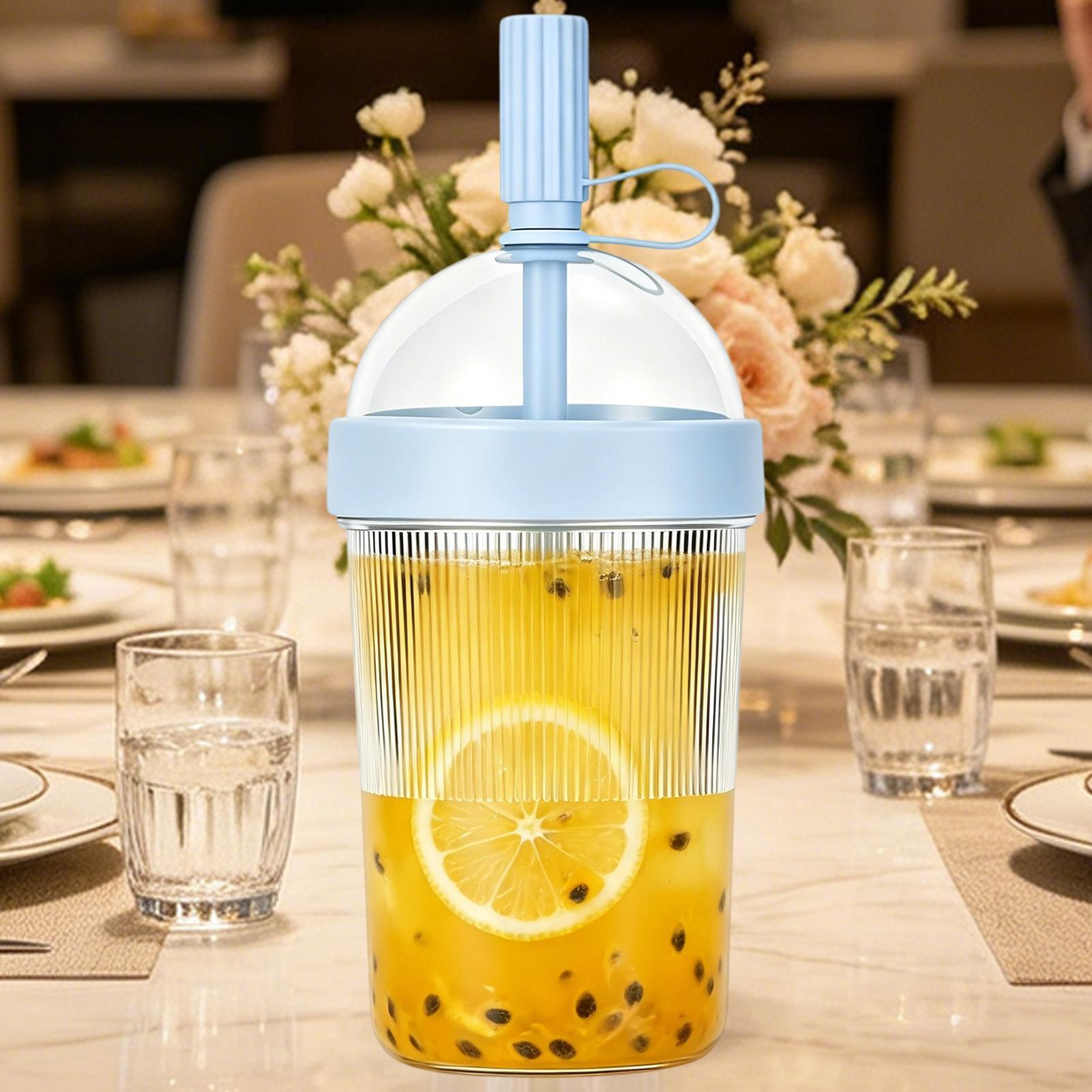 Vaso portátil de 17 oz con paj - Coffee Jelly Tea reseña y precio