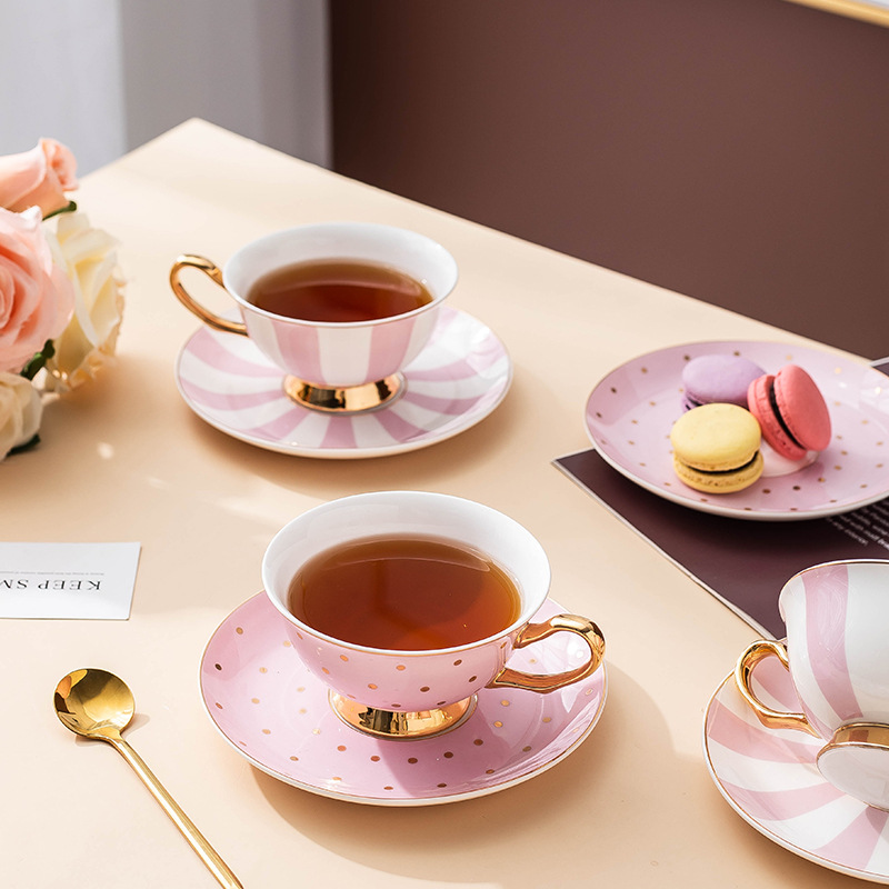 Tazas de Café de Cerámica Rosa - Coffee Tea Sugar Set reseña y precio