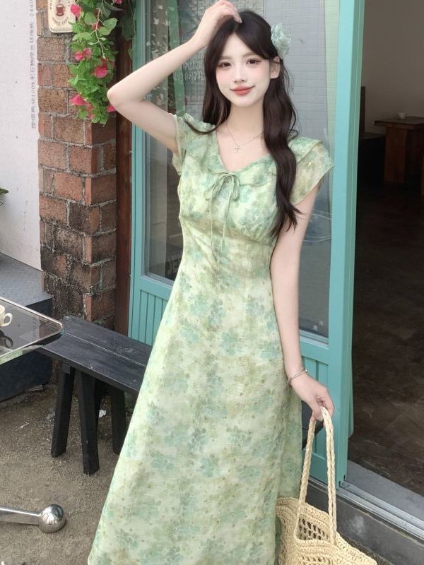 Vestido Maxi Estampado Floral  - Coffee Tea Weight Loss reseña y precio
