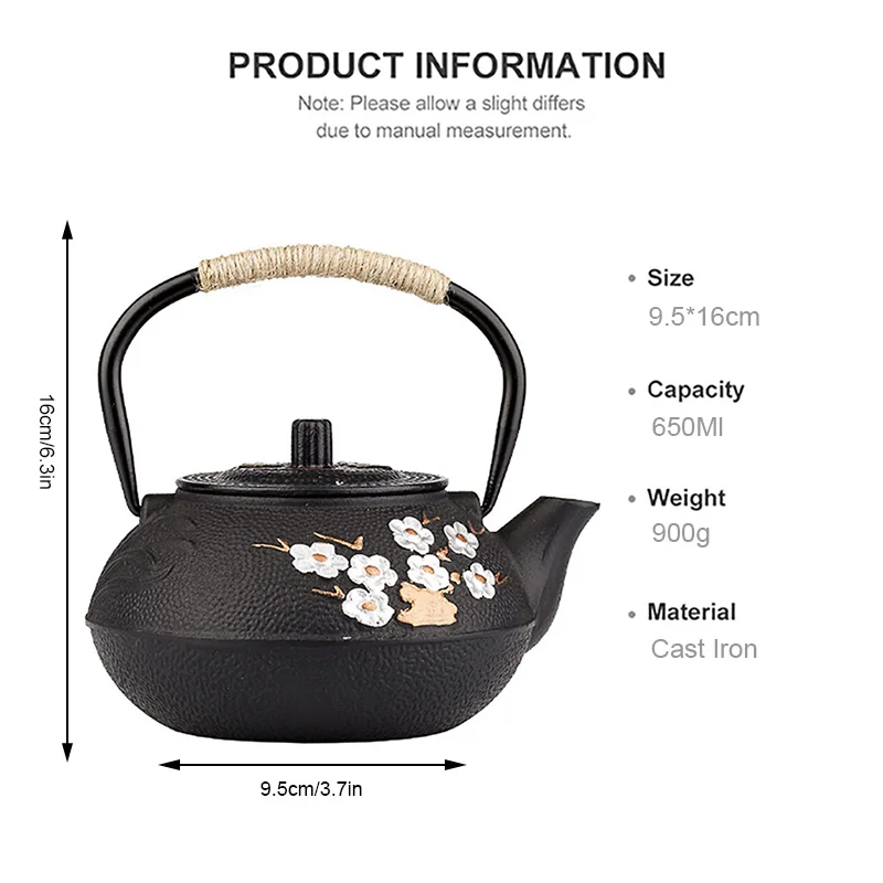 Botella de agua de hierro fund - Cast Iron Teapot reseña y precio