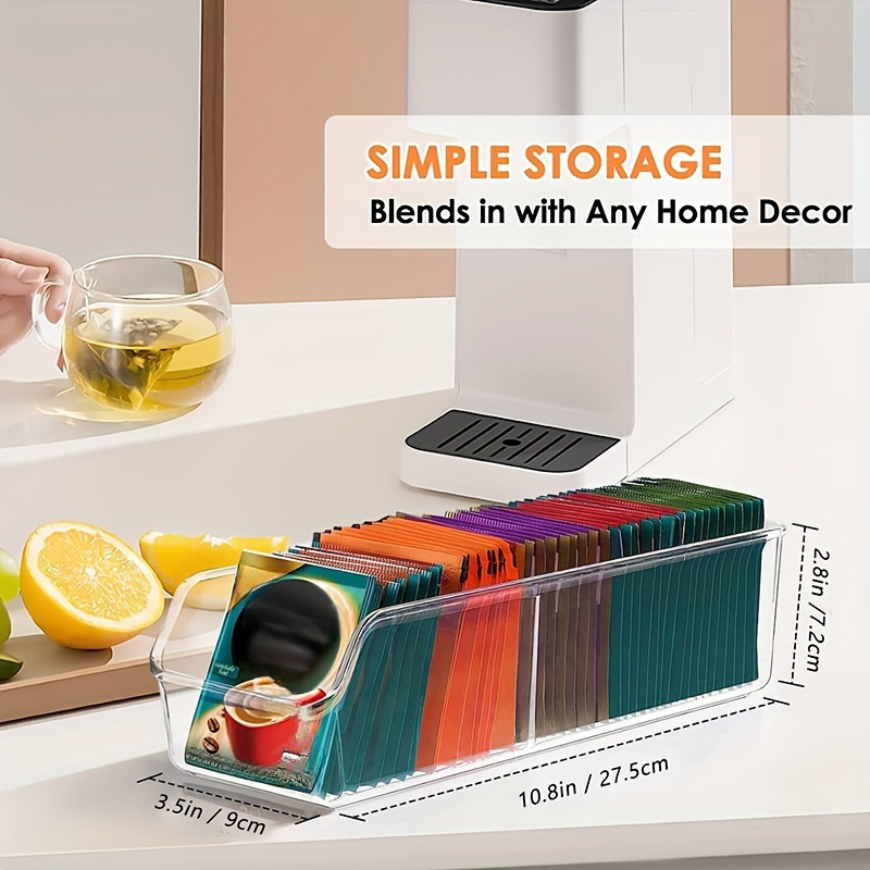 Caja organizadora transparente - Coffee Tea Sugar Set reseña y precio