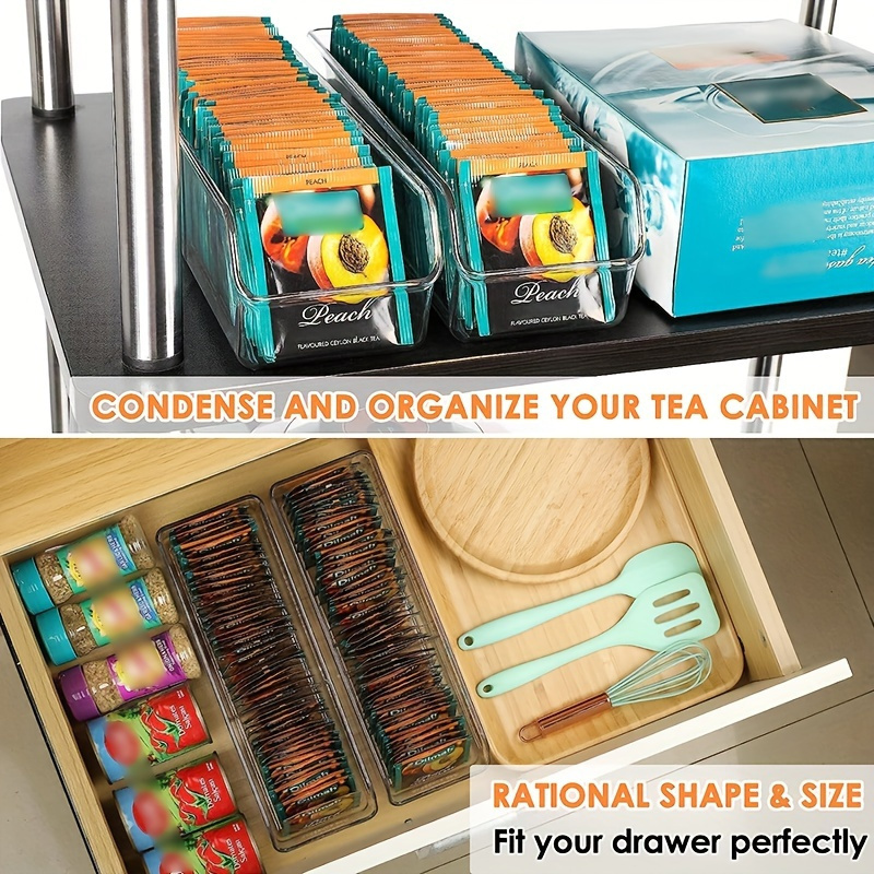 Caja organizadora transparente - Coffee Tea Sugar Set reseña y precio