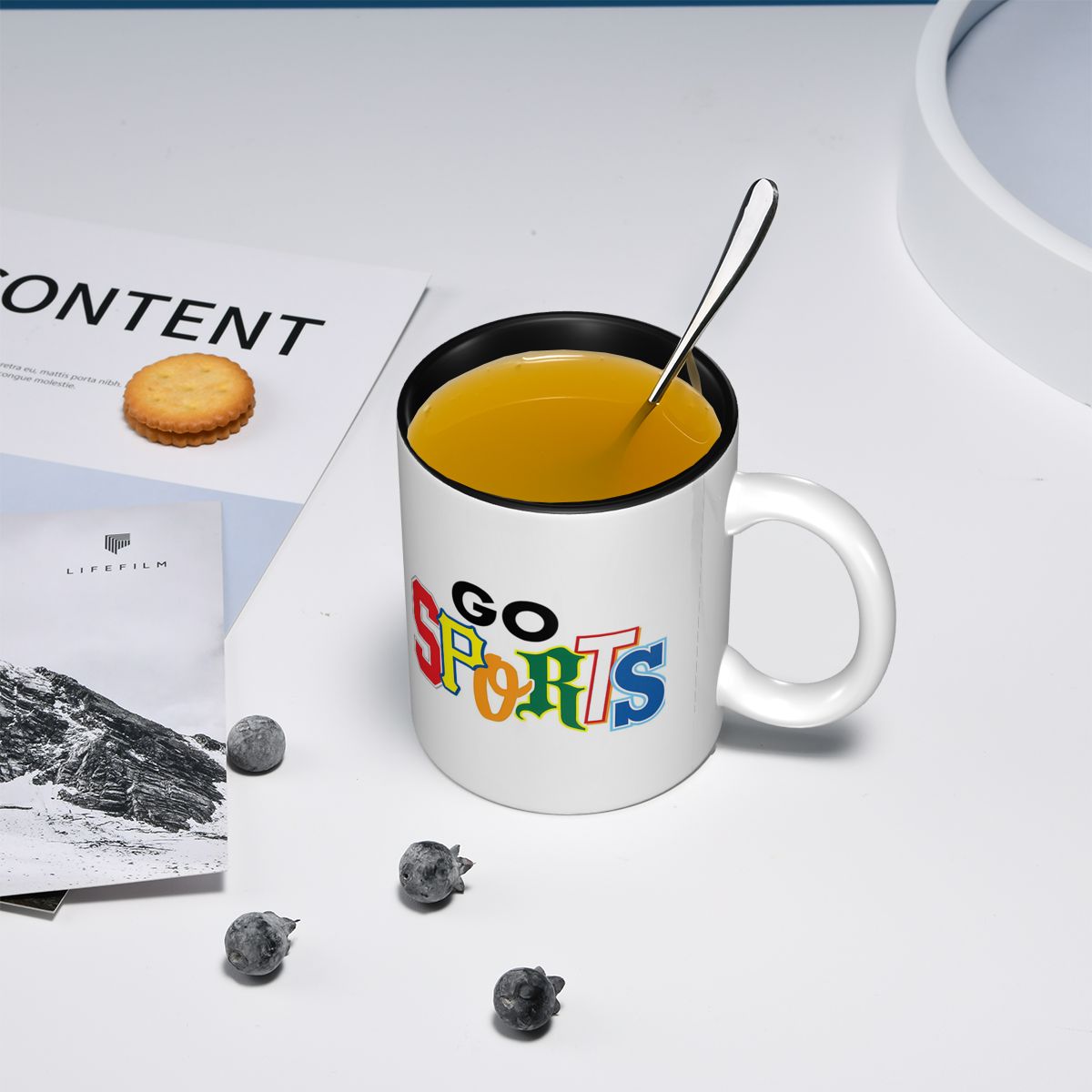 Tazas de Cerámica Divertidas c - Coffee Tea Font reseña y precio