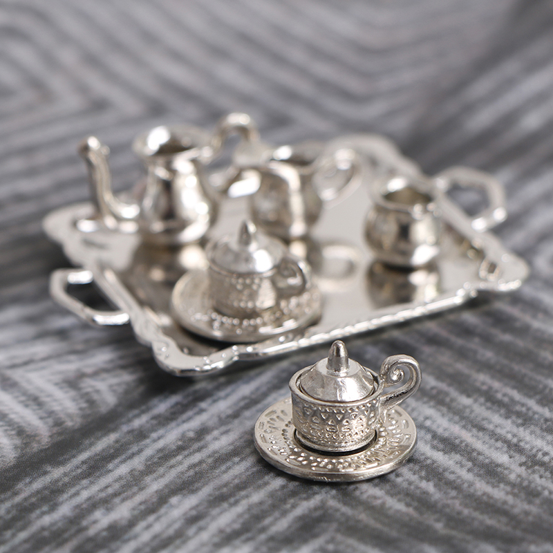 10 unids/set 1/12 casa de muñe - Coffee Tea Sugar Set reseña y precio