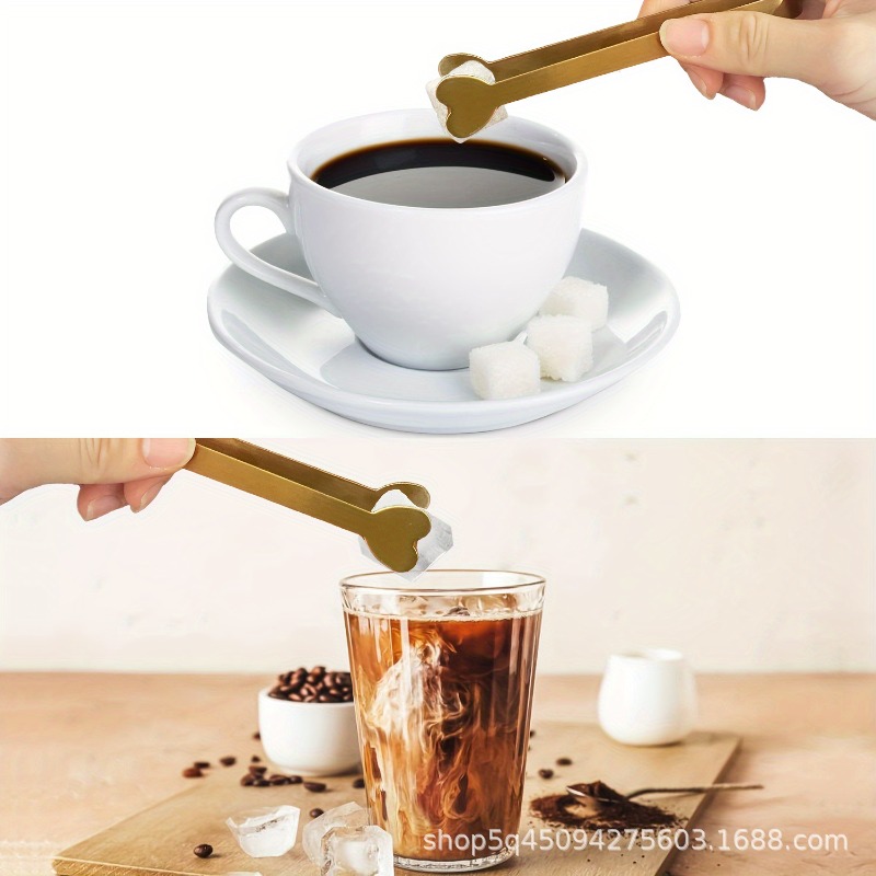 Mini pinzas en forma de corazó - Coffee Tea Sugar Set reseña y precio
