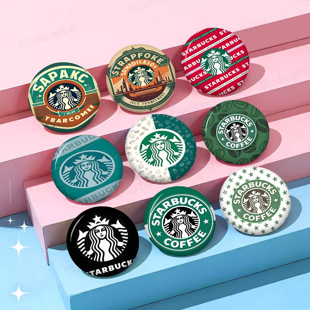 Pin de metal con el logotipo d - Coffee Tea Logo reseña y precio
