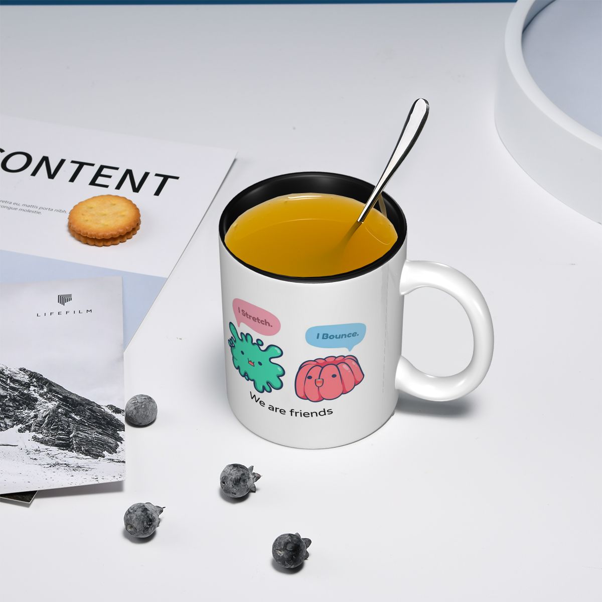 Taza de cerámica divertida con - Coffee Jelly Tea reseña y precio