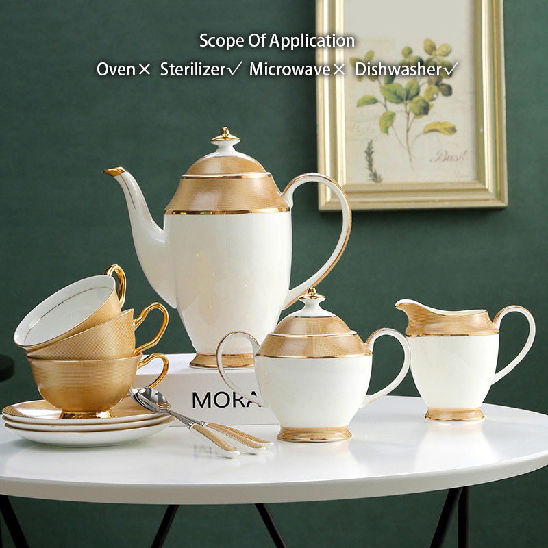 Juego de café de porcelana de  - Coffee Tea Sugar Set reseña y precio