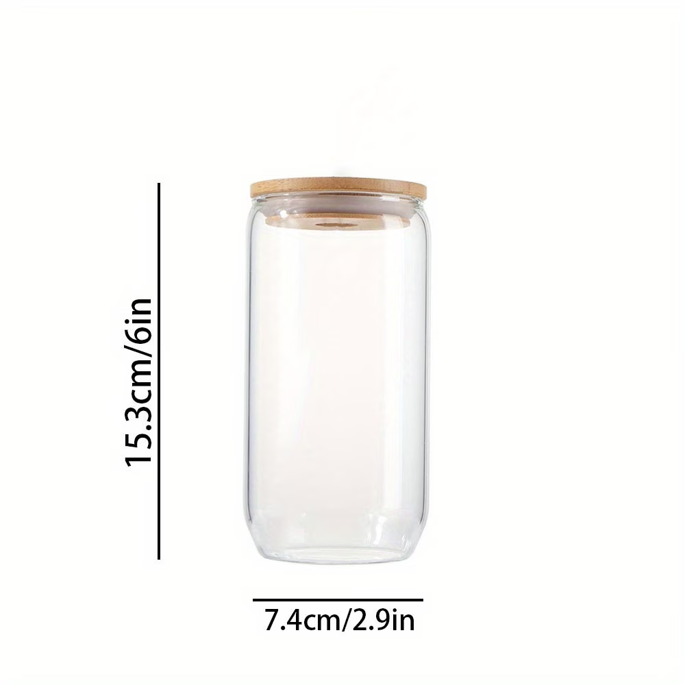 Vaso de Vidrio con Tapa de Bam - Coffee Tea Font reseña y precio
