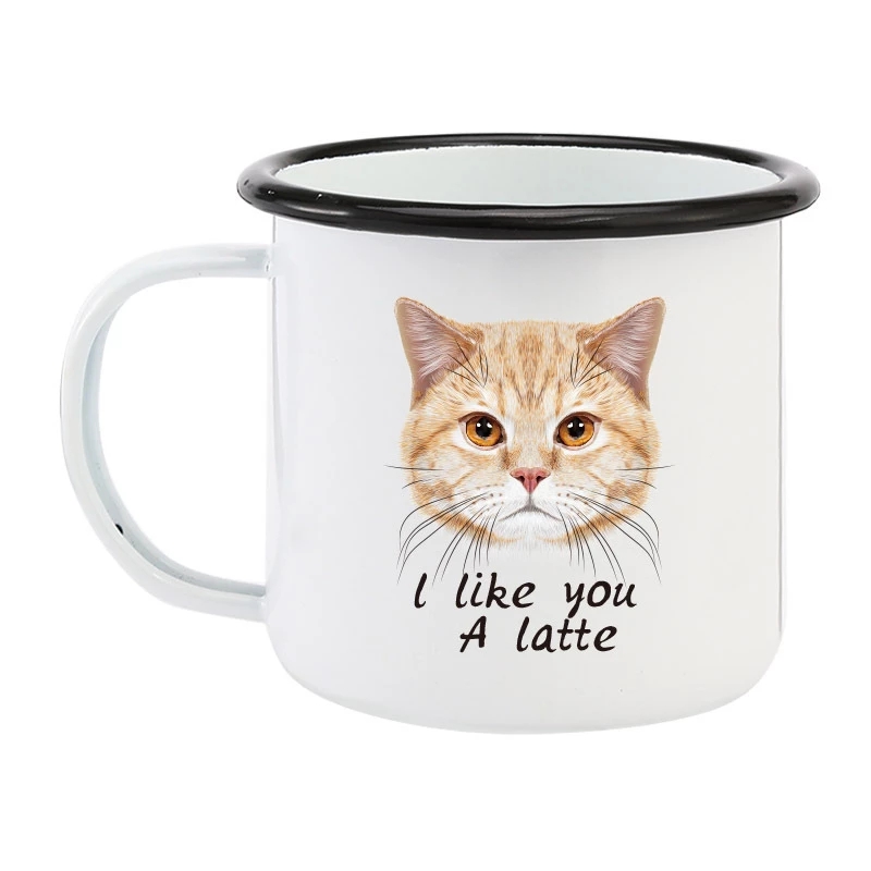 Taza de Café Esmaltada de 350  - Coffee Tea Logo reseña y precio