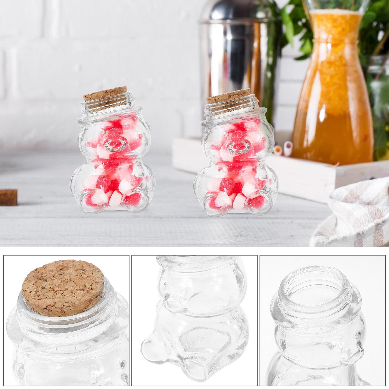Juego de 4 tarros de cristal t - Coffee Tea Sugar Set reseña y precio