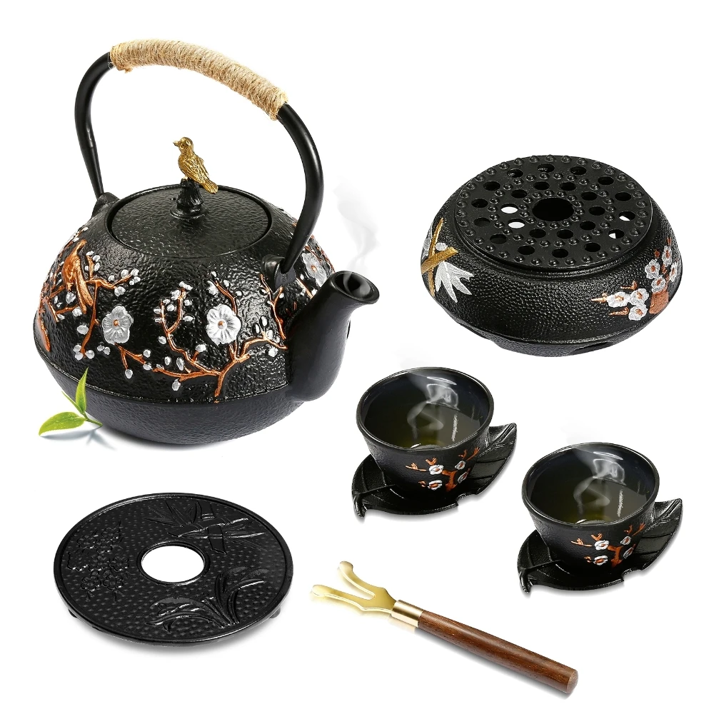 Juego de tetera de hierro fund - Cast Iron Teapot reseña y precio