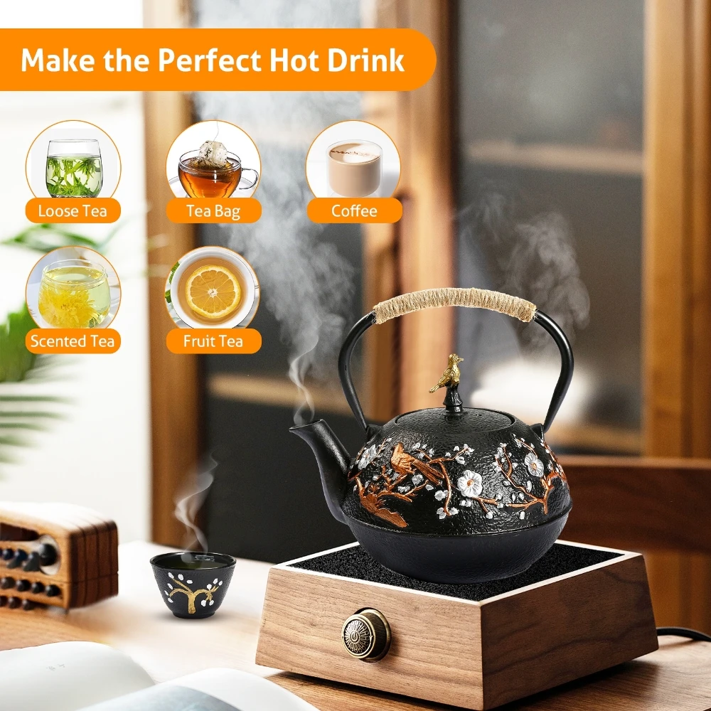 Juego de tetera de hierro fund - Cast Iron Teapot reseña y precio