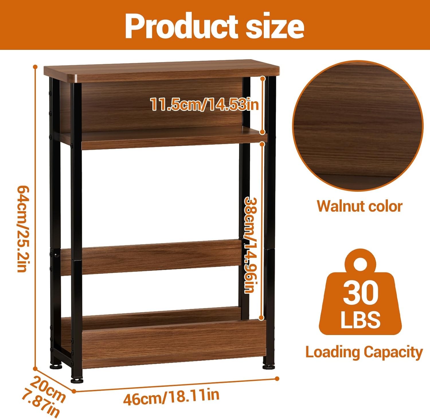 Mesa Auxiliar Estrecha de 3 Ni - Coffee Tea Weight Loss reseña y precio