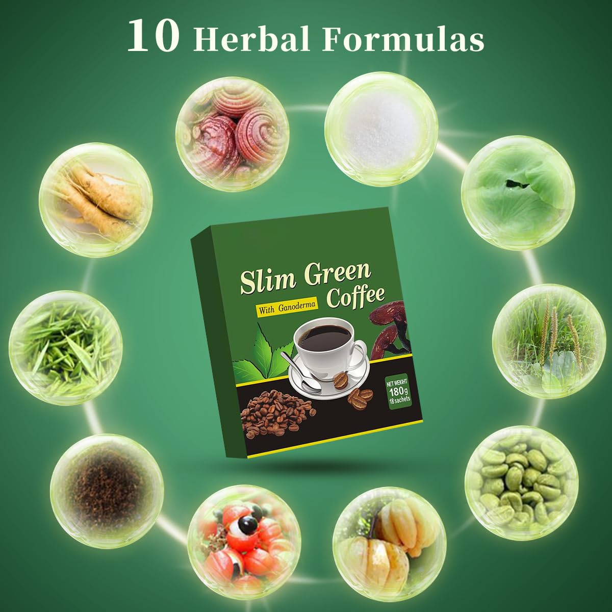 18 unids/caja Premium café ver - Coffee Tea Weight Loss reseña y precio