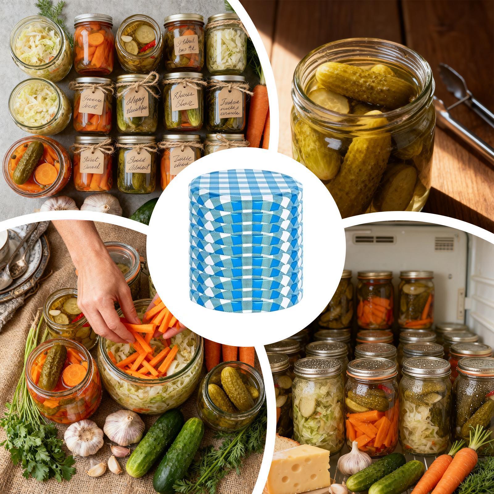 Tapas para conservas, 50 pieza - Coffee Tea Jars reseña y precio