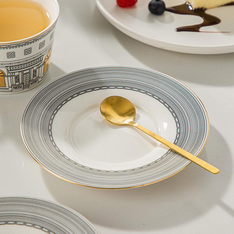 Taza arquitectónica y platillo - Coffee Tea Sugar Set reseña y precio