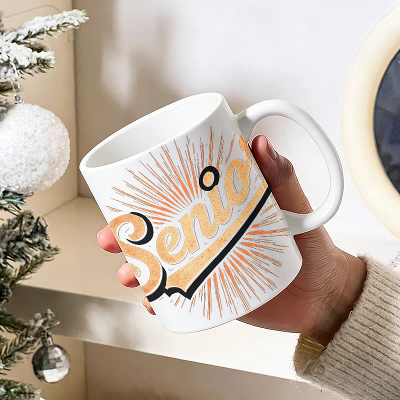 Taza de Cerámica 'Senior' con  - Coffee Tea Font reseña y precio