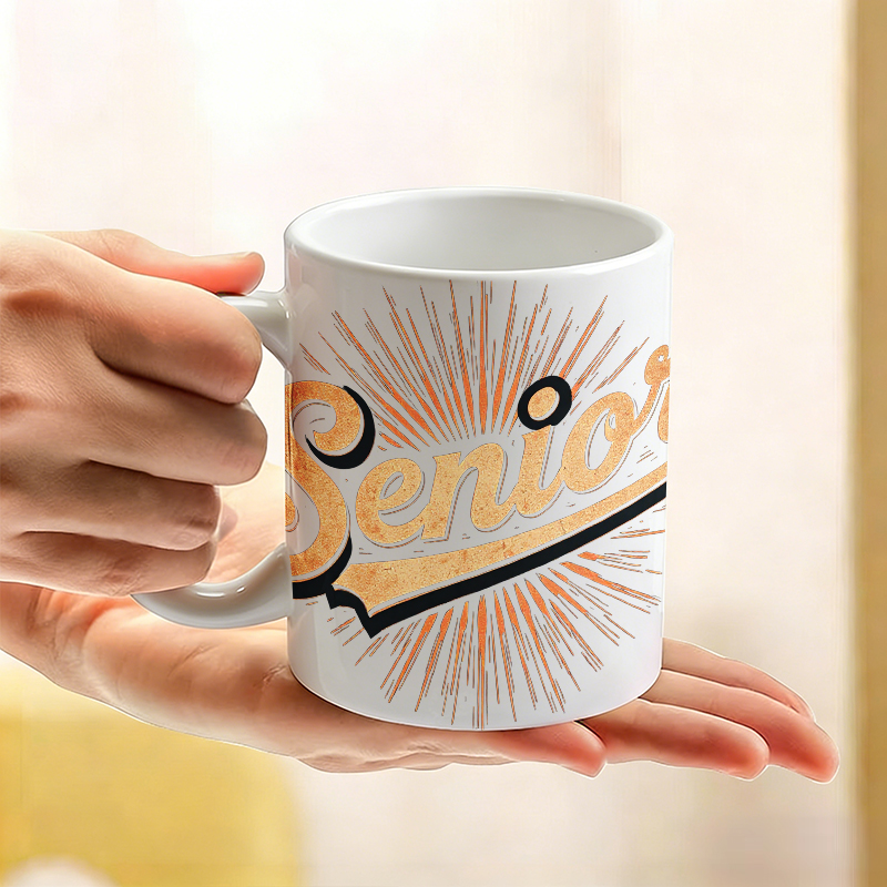 Taza de Cerámica 'Senior' con  - Coffee Tea Font reseña y precio